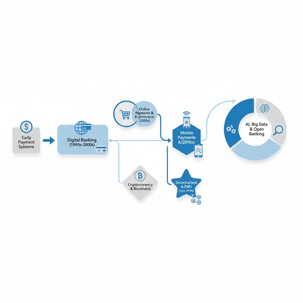 history of fintech - infographic 4 illustration